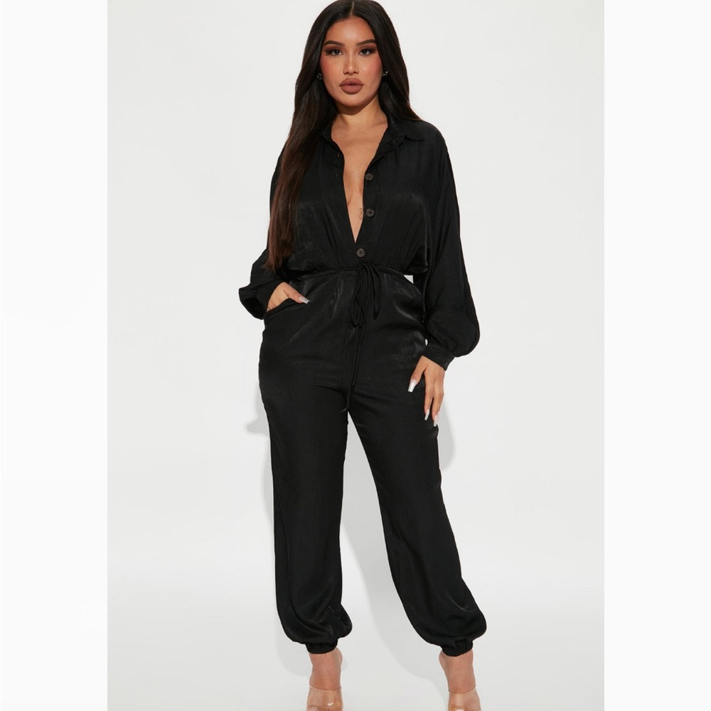 Always on the go jumpsuit - black